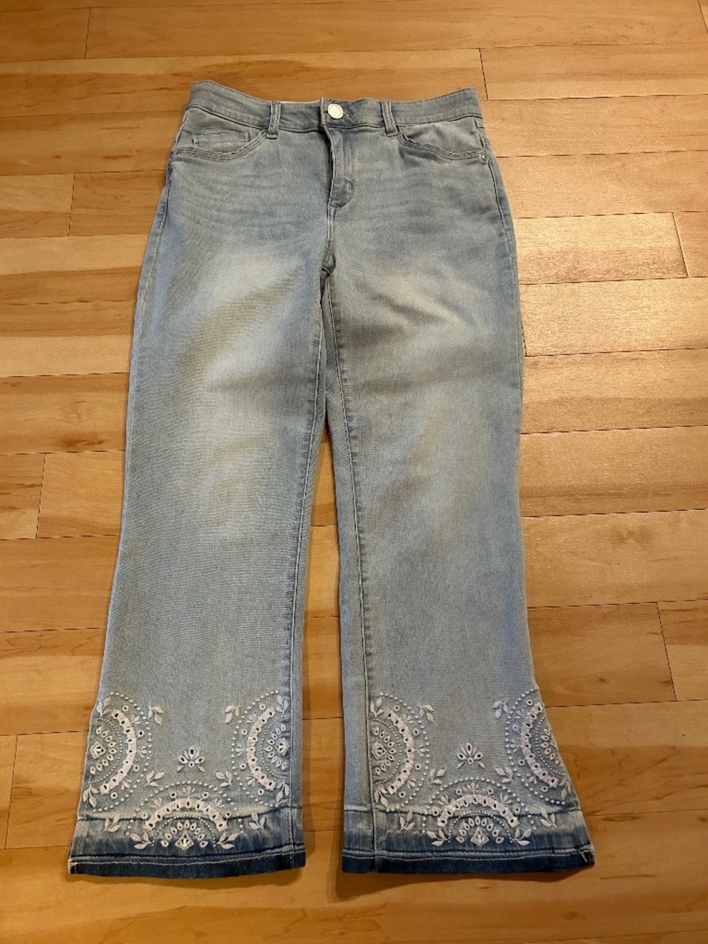 Wit&Wisdom Bennett High Waist Ankle Barely Bootcut Jean SIZE 8